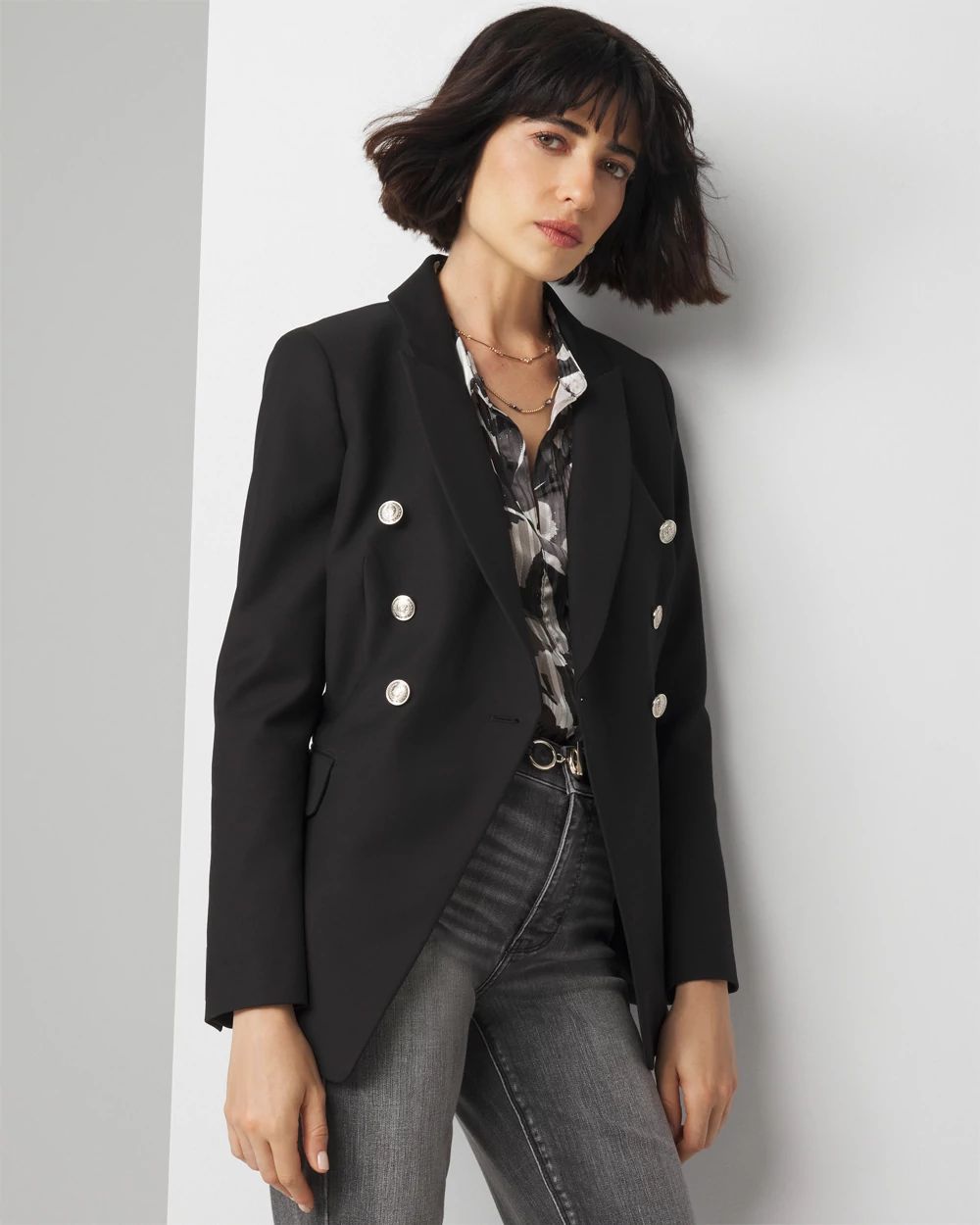 アウターその他 UMA WANG Woman Blazer Black UP6017 UW924 BLAZER IN WOOL TAILORING in BLACK | alexanderwang®